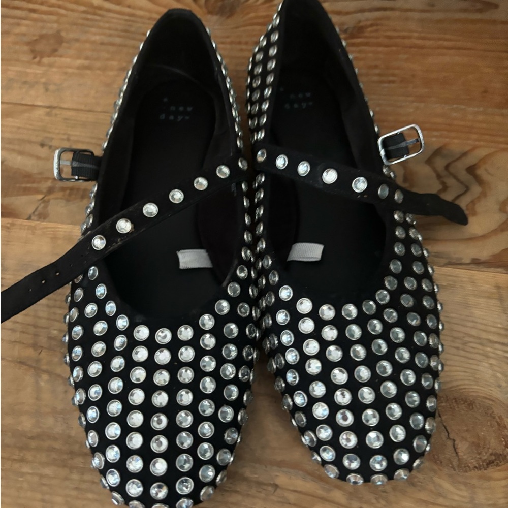 Studded Maryjane ballet flats